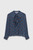 Deloraine Blouse Navy Multicolour Ditsy Floral Print Crinkled Silk Georgette