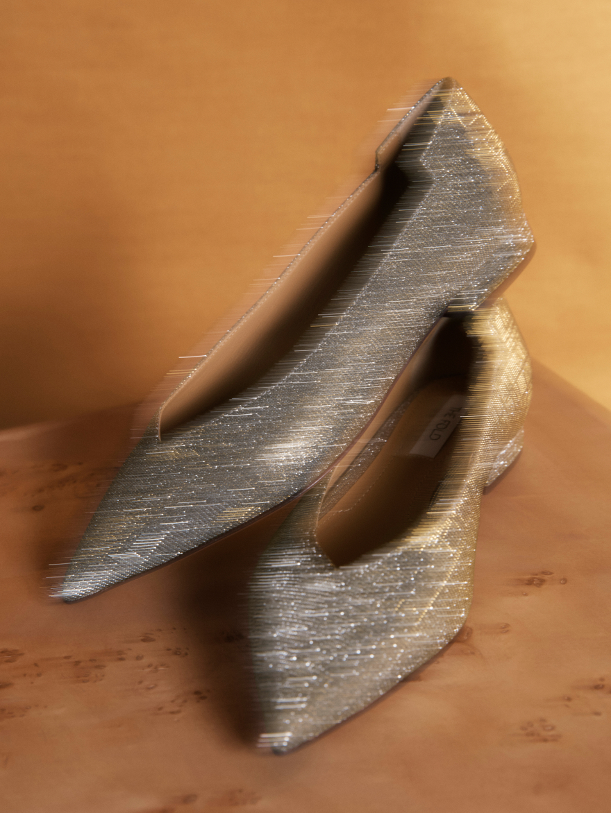 Nerano Pewter Metallic Shoes