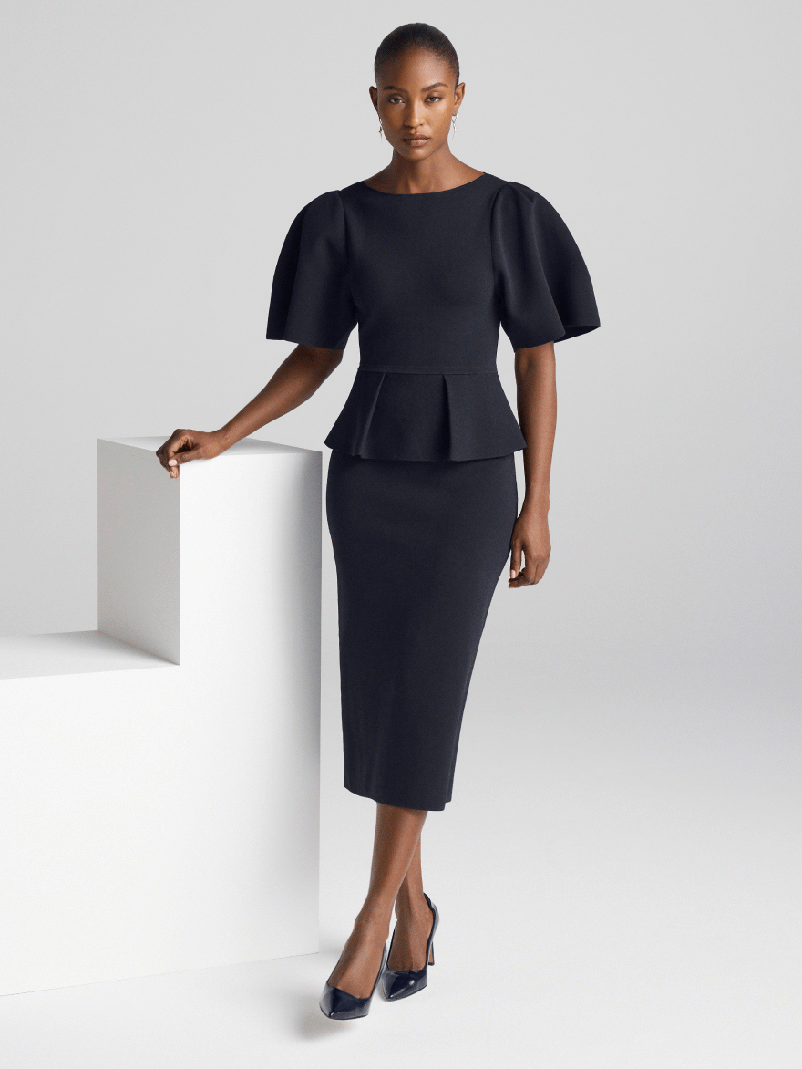 Model wearing workwear