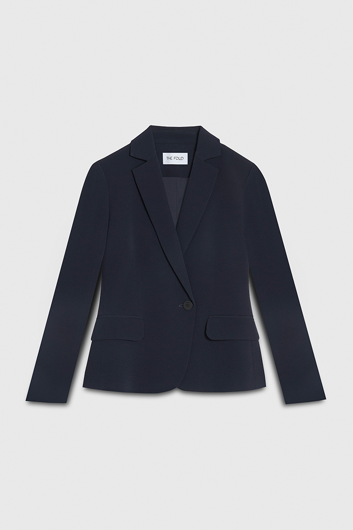 Clever Crepe Claverton Jacket Navy
