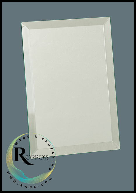 Clear Mirror Glass Plaque