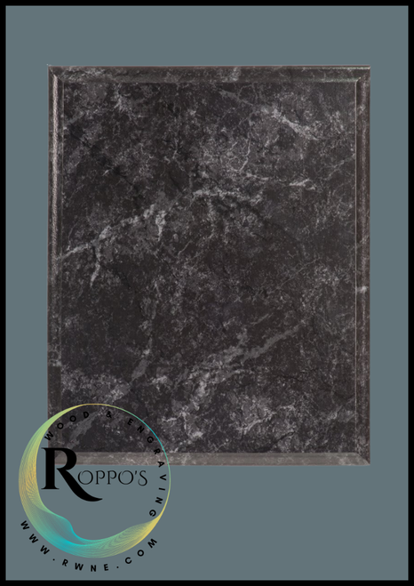 Improved Black Marble Finish Plaque