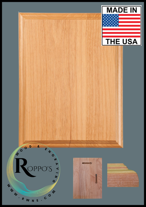 Premium Genuine Red Alder Plaque