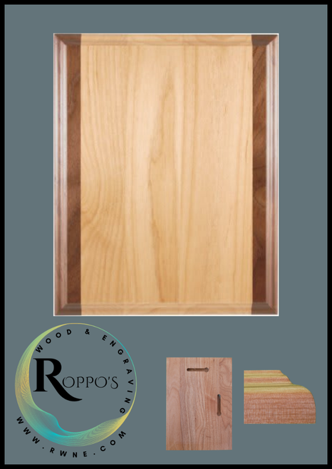 Genuine Red Alder with Walnut Plaque