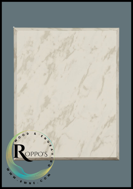 Value White Marble Finish Plaque