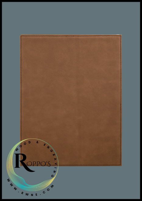 Dark Brown Laserable Leatherette Plaque