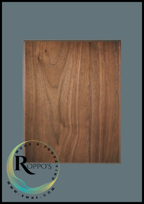 Genuine Walnut Plaque with Bevel Edge