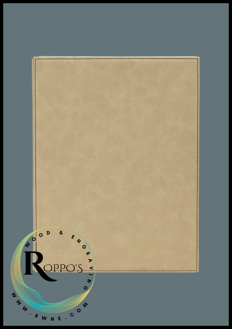 Light Brown Laserable Leatherette Plaque