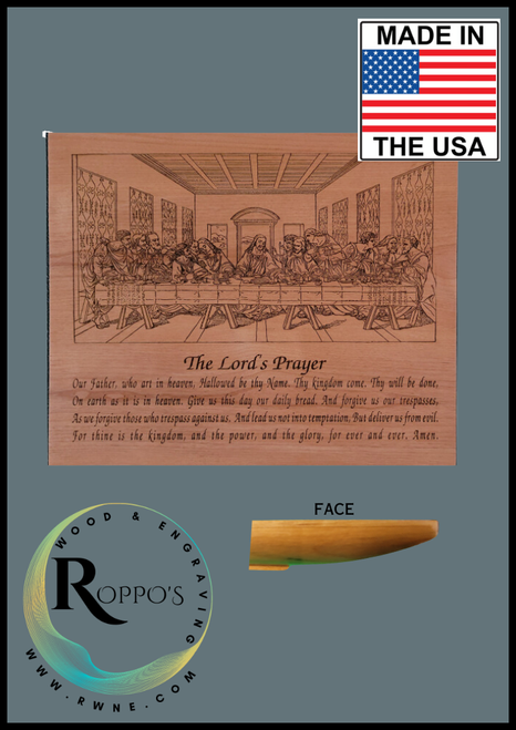 The Last Supper, Lords Prayer Plaque