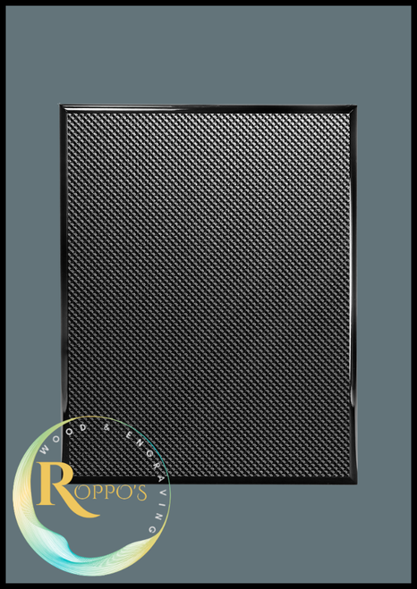 Piano Carbon Fiber Finish Plaque