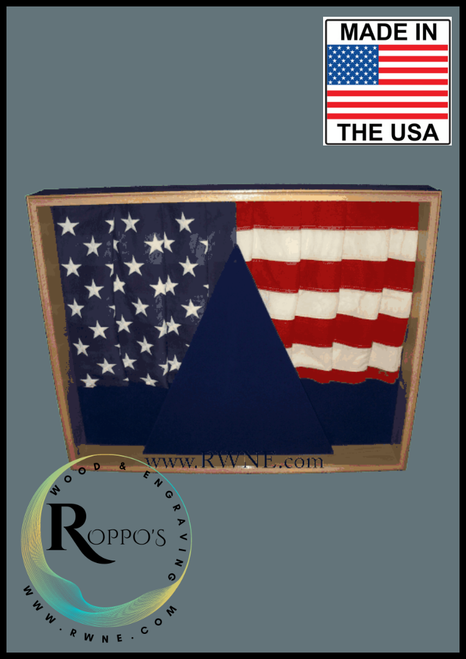 Pleated Flag Shadow Box