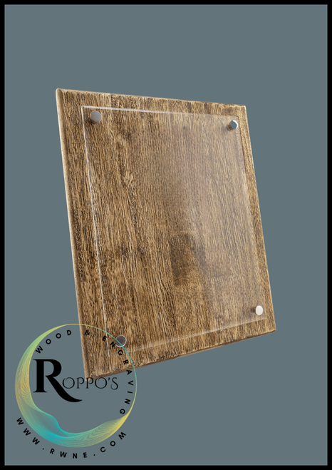 Barnwood Floating Acrylic Plaque