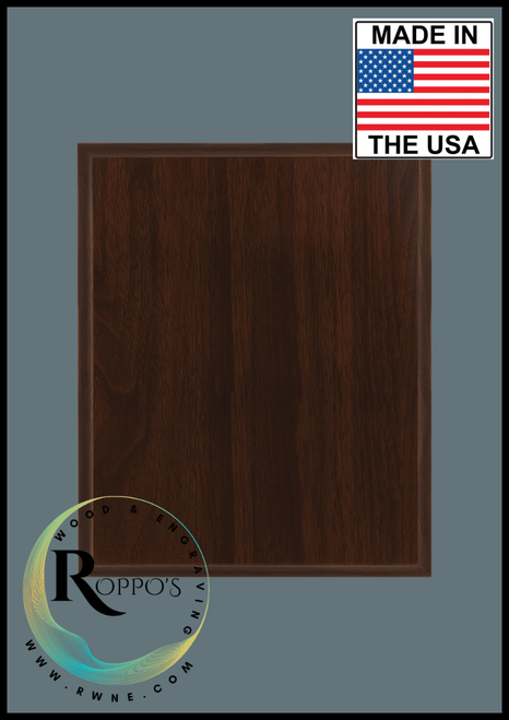 Mahogany Finish Plaque