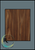 Walnut Finish Plaque with 45 Degree Bevel Black Edge