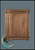 Grooved Face Genuine Walnut Plaque