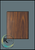 Walnut Finish Plaque with 45 Degree Bevel Black Edge