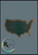 Walnut Finish Black Edge United States of America Plaque