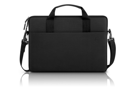 Dell 11-14 EcoLoop Pro Sleeve - CV5423 - Organizer, Front Zippered Pocket, Weather-resistant, Luggage Pass Through, Padded Carry Handles, Detachable Shoulder Strap, Nylex Lining Material - Black
