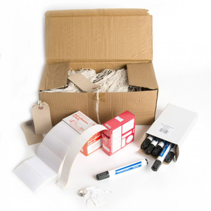 White Paper Self Adhesive Labels In A Dispenser Box - 47x22 mm White Paper Self Adhesive Labels In A Dispenser Box - 47x22 mm