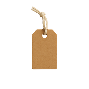 Paper Label With String - Tie On Price Tags - 28x43 mm Paper Label With String - Tie On Price Tags - 28x43 mm