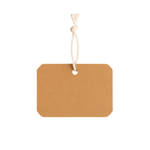 Paper Label With String - Tie On Price Tags - 70x51 mm Paper Label With String - Tie On Price Tags - 70x51 mm