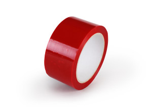 Red Tamper Evident Tape - Acrylic - 48mm x 66m Red Tamper Evident Tape - Acrylic - 48mm x 66m