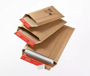 Colompac Corrugated Pocket Envelopes - 290 x 400 x 0-50 mm - Small Parcel (C4)