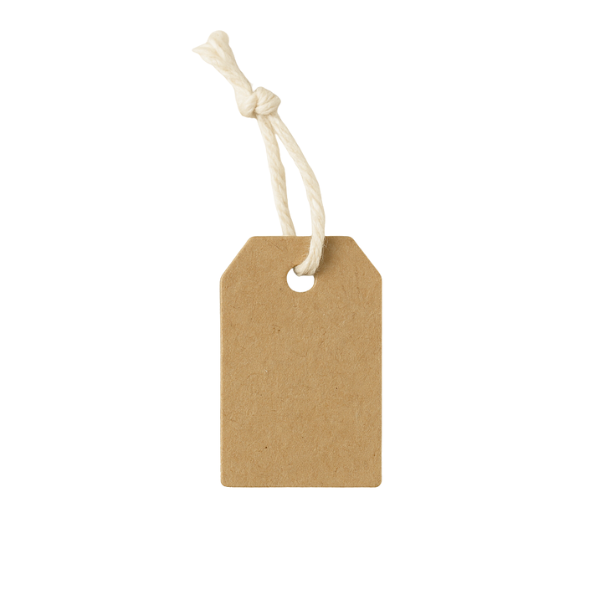 Paper Label With String - Tie On Price Tags - 18x29 mm