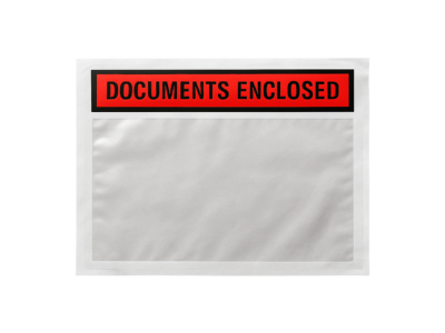Adhesive Documents Enclosed Pouch - 112x225mm