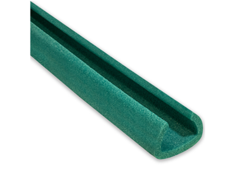 280 Metres (140 Strips) Of 'U-Channel' Foam Edge Guards Protectors 15-25mm x 2M - Jiffy Ocean Green U25