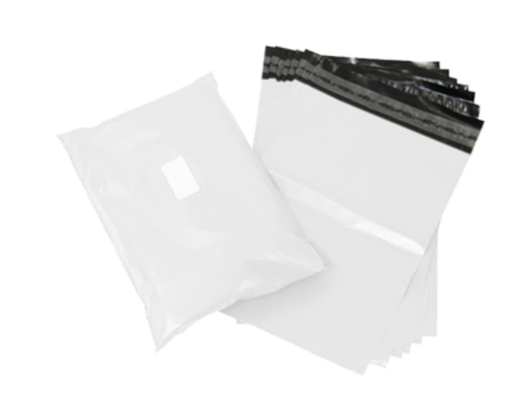 White Postage Poly Mailing Bags 10" x 14" 250 x 350mm