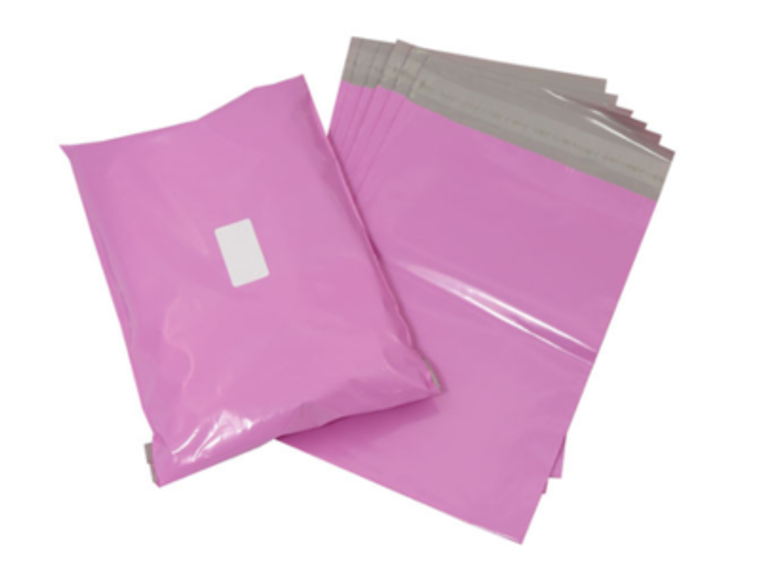 Pink Postal Poly Mailing Bags 17" x 22" 430 x 560mm