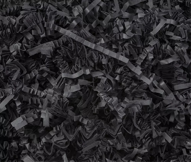 zigzag shredded paper - 10kg bale mm - Black