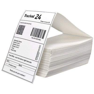 White Fanfold Direct Thermal Labels - 51 x 25mm