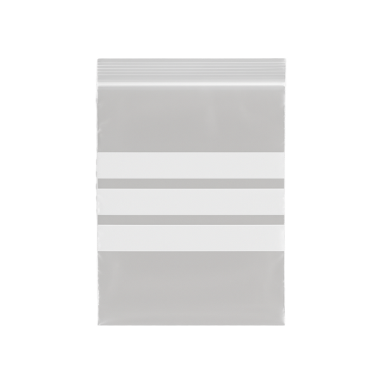 Gripseal Self Seal Clear Polythene Bag With Write On Panel - 187x187 mm - 40 micron - Standard Duty - Gauge 180G Gripseal Self Seal Clear Polythene Bag With Write On Panel - 187x187 mm - 40 micron - Standard Duty - Gauge 180G