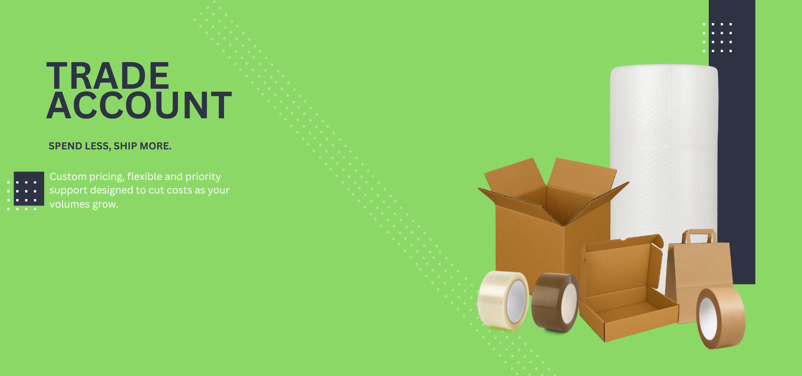 Trade account benefits for frequent buyers