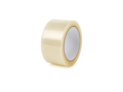 Crystal clear packing tape for labels and presentation