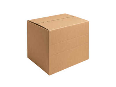 Double wall boxes with multi-depth creases