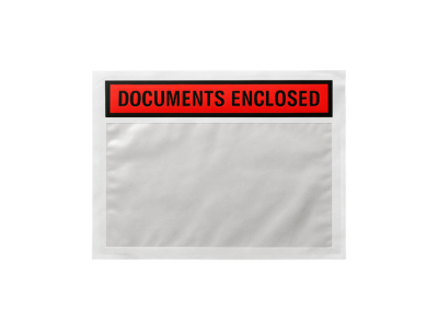 Document enclosed wallets / packing list envelopes