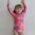 Neon by Nestling Sleeved Girls Swimsuit