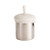 The Nestling Stainless Insulated Sip & Straw Cup in the Oat colour. The cup has the straw lid and straw attached.