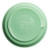 A clearcut image of the Nestling Stainless Steel 23cm Flat Suction Plate in the colour Sage. This is showing the back/underside of the plate showcasing the suction feature.