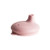 A clearcut image of the Nestling Silicone Sippy Lid for the Nestling Stainless Steel Insulated Cup in the colour Dusty Pink.