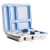 The Nestling Silicone Jumbo Cups inside the Nestling Jumbo Bento Box in the colour Dusty Blue.