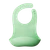 A clearcut image of the Nestling Silicone Bib in the colour Sage.