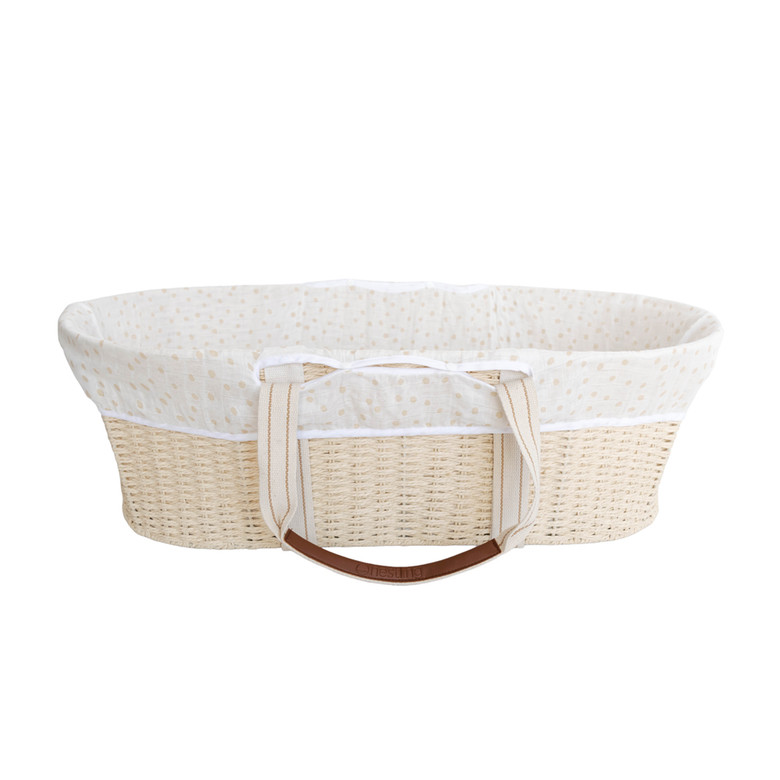 Nestling Moses Basket Muslin Liner - Oat