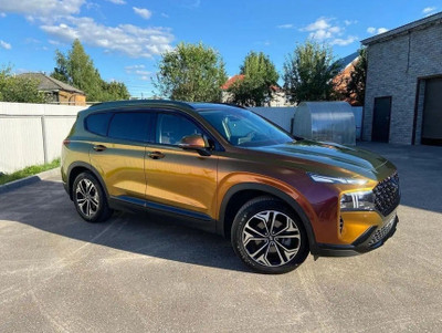 Ruby Gold Vinyl Wrap On Car