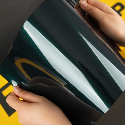 Gloss Green Black Vinyl Wrap | TeckWrap UK
