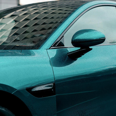 TeckWrap Azure Flame vinyl wrap close-up texture