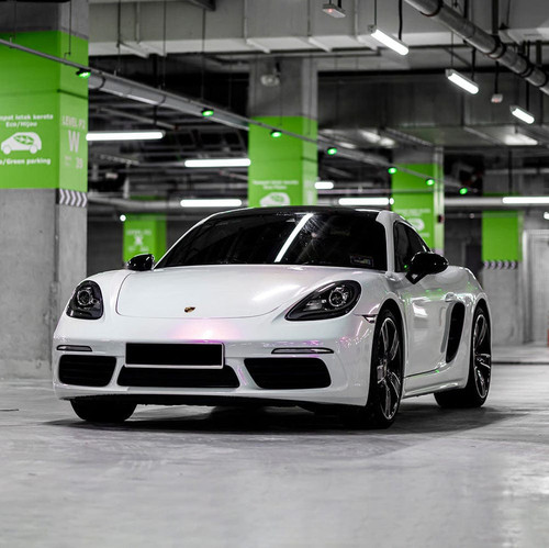 Lavender Pearl Vinyl Wrap On Car